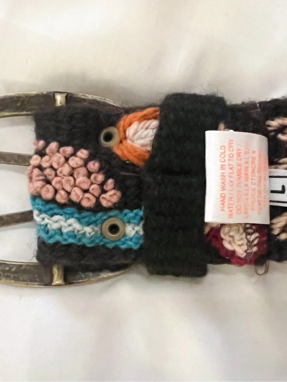 Vintage Pistil Handcrafted Peruvian Style Embroidered Belt Festival Hippie